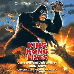 KING KONG LIVES SOUNDTRACK LP OST SCORE 1987 MCA RECORDS JOHN SCOTT ORCH  12"